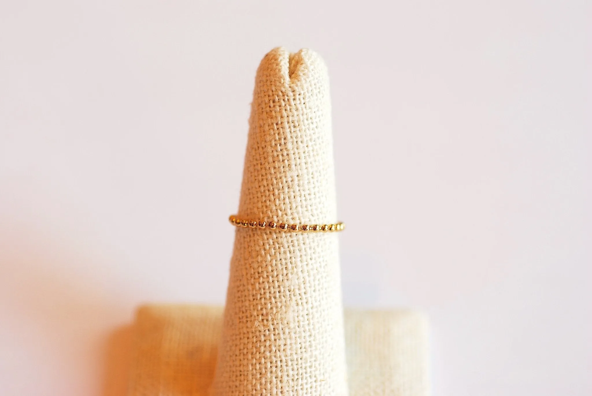 Wholesale 14k Gold Filled Beaded Ring, Bead Gold Filled Ring, Minimal Beaded Gold Ring, Stacking Ring, Midi Gold Filled Ring, Beaded Chain Ring [7]