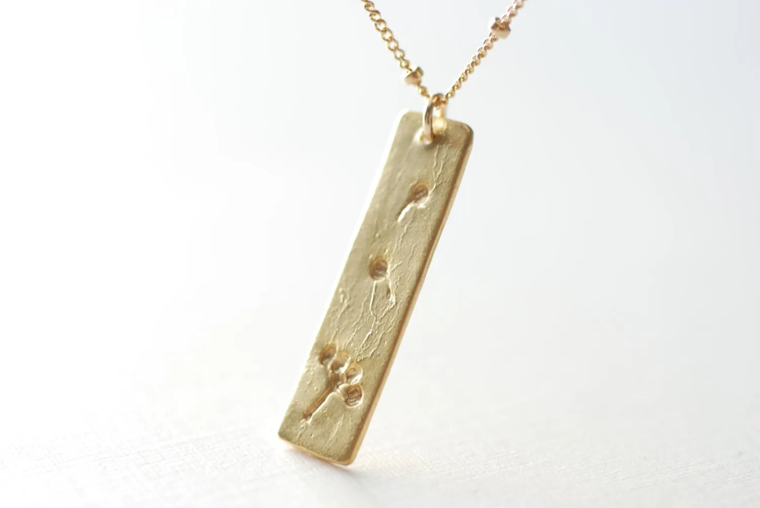 Wholesale Gold Dandelion Necklace- Make a wish, Gold Bar Necklace, Minimalist Necklace