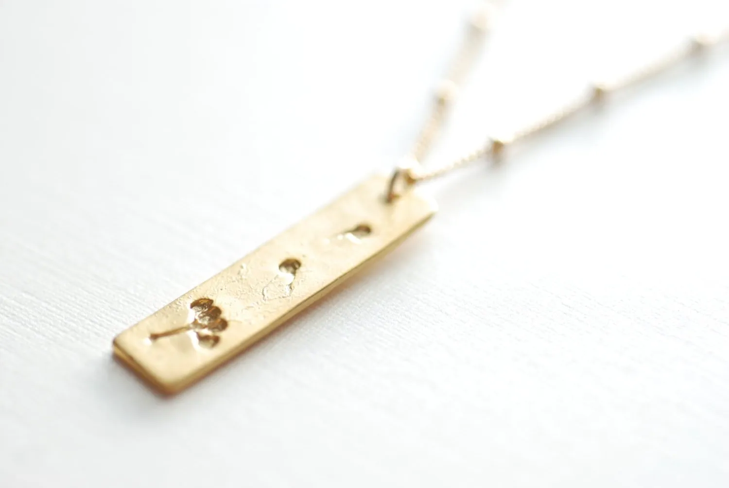 Wholesale Gold Dandelion Necklace- Make a wish, Gold Bar Necklace, Minimalist Necklace